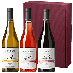 &acute;448 s.lm.&acute; &middot; 1x Cuvee Rot, 1x Cuvee Weiß, 1x Cuvee Ros&egrave; (3er Geschenkbox), Kellerei Girlan, Südtirol