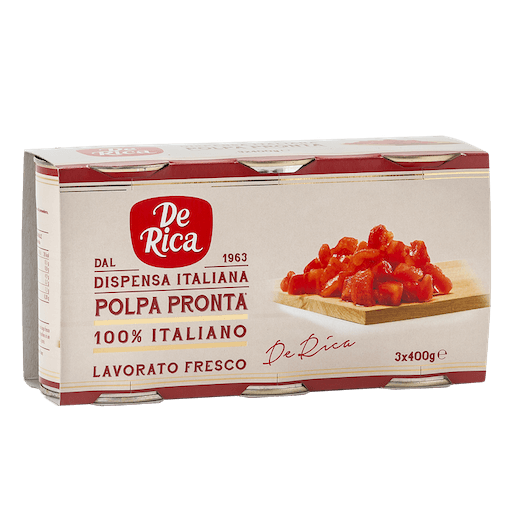 &acute;3er Pack PolpaPronta&acute; &middot; Runde Tomatenstücke, De Rica, Campania