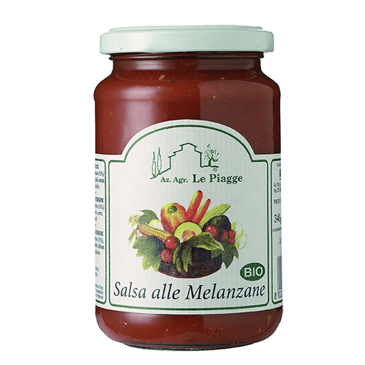 &acute;Salsa alle melanzane&acute; &middot; Feinwürzige Tomatensauce mit Auberginen, Le Piagge, Tuscany